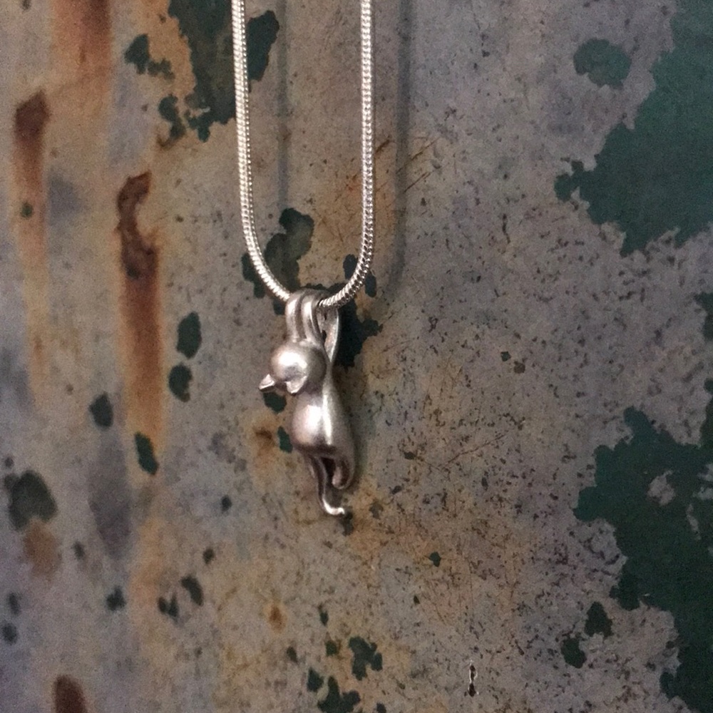 Sterling silver 🐱 kitty necklace